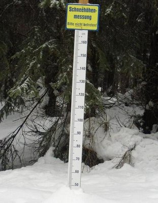 Schneehöhe am Drachenkopf