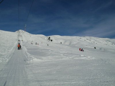 so voll wie hier am Glatteggen war die Piste ab und zu auch