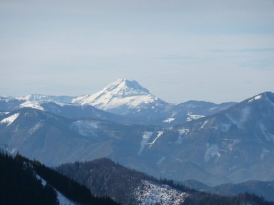 Abschließend noch ein Blick zum Ötscher.