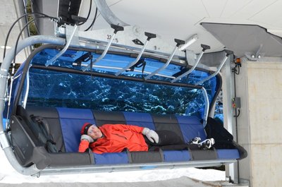 Liegeprobe an der Bergstation