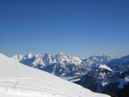 Von der blauen Piste auf der Hochalm