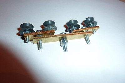 Rollbaterie von hinten