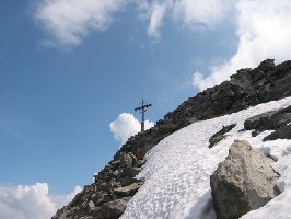 Nederkogel, 3163 m, Gipfel.