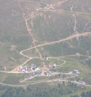 Hochgurgl-Ort mit der Talstation der neuen 6KSB Schermer.