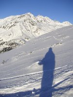 Letzte Abfahrt; Blickrichtung Schindlergrat/Valfagehr