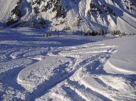 Letzte Abfahrt;Blick nach unten