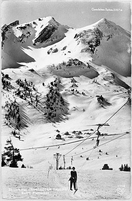 Erster Plattenkarschlepplift Fa. Othmar KUHN, Salzburg 1950