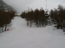 die rote wald-talabfahrt.