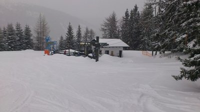 Freiberglift Talstation .... Erstaz in den kommenden Jahren.. Erschließt schöne und breite Pisten  !!