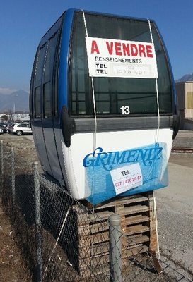 Strassenverkauf Gondeln aus Grimentz