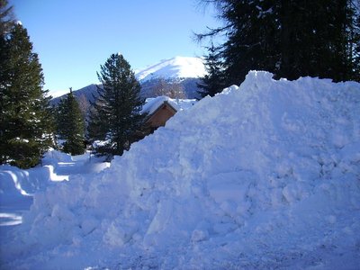 Schnee genug! Blick Richtung Eisenhut.