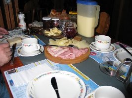 Das leckere Frühstück.