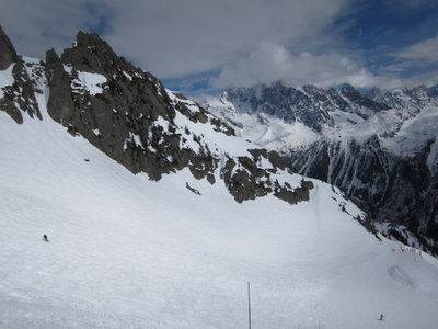 Variantenabfahrt neben der Piste "Charles Bozon"