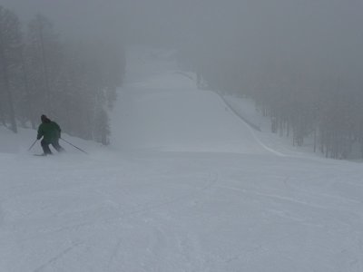 ...ehe die nächste Nebelbank hereinzog.