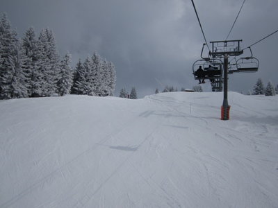 Télésiège Le Crozat, darunter die Piste 'Abbaye'