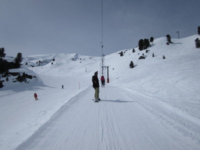 1-SL Plan-du-Fou, daneben die Piste "Plan du Fou - Siviez"