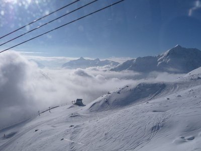 In der 3S über den Wolken