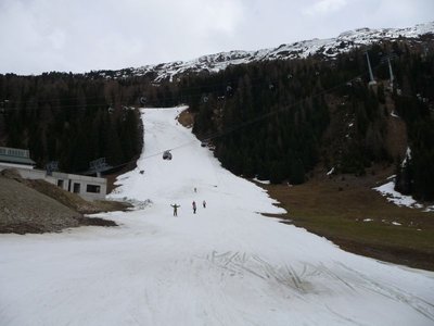 An der Mittelstation der Silvrettabahn
