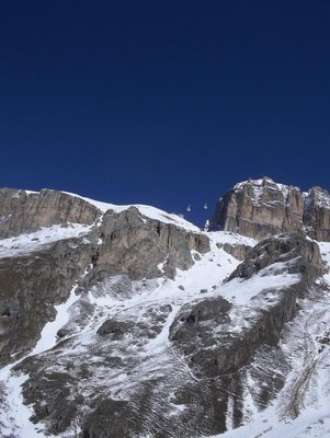 Rückblick in die Scharte mit PB