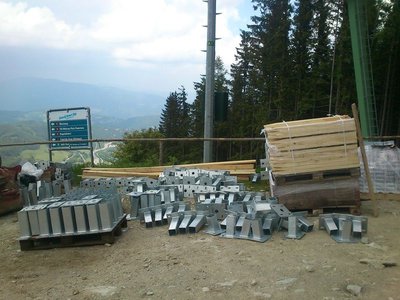 Bei der Bergstation Kogelschlepplift.