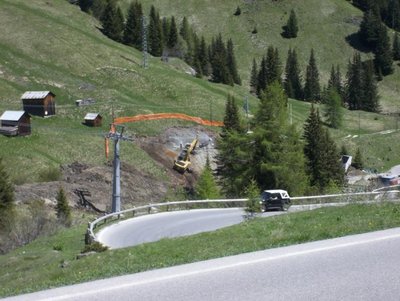 Blick von oberhalb auf den Talstationsbereich