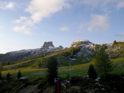 Der Col Gallina am Passo Falzarego