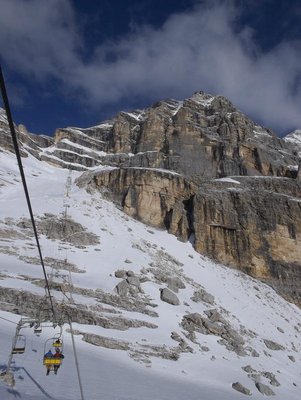Erste Bergfahrt mit der DSB Bus de Tofana