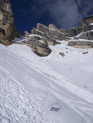 oberer Teil der Piste. Hier soll es mal einen kurzen SL gegeben haben