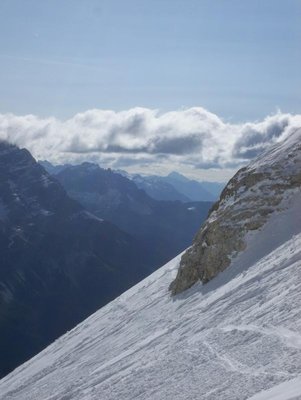 Panorama bis in weit in die südlichen Ausläufer der Dolomiten