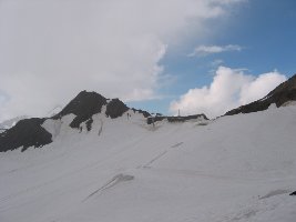 Wenn man aus dem Skitunnel tritt, sieht es so aus.