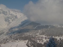 in bellwald war es bewölkt.