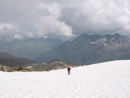 Mein Papa beim Aufstieg.