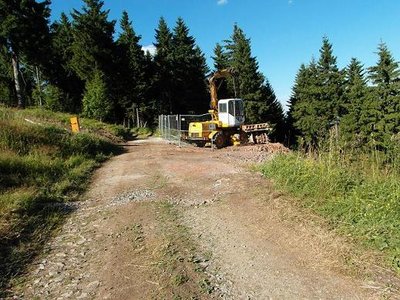 Blick vom Ringweg zur Talstation