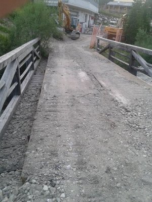 Brücke wurde mit Stahl verstärkt.