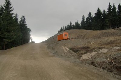 Aufschüttung Bergstation (im Hintergrund Käppchenlift)