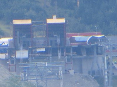 Station auf der anderen Bergseite