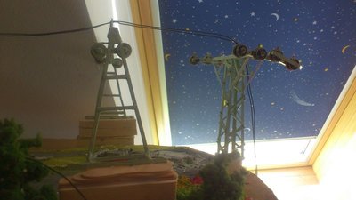 Mittelstation  in der Abendsonne.