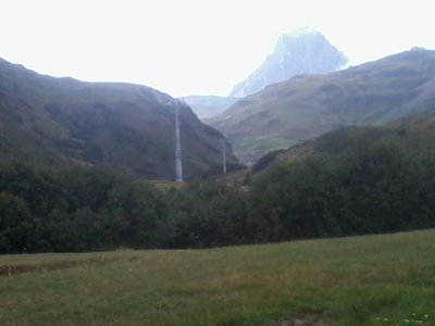 Die Trasse von der Mittelstation betrachtet