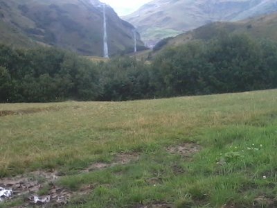 Die Trasse von der Mittelstation betrachtet