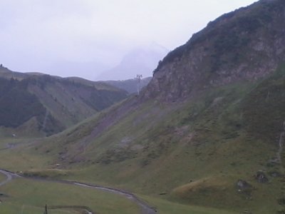 Die Trasse von der Talstation betrachtet