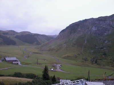 Die Trasse von der Talstation betrachtet