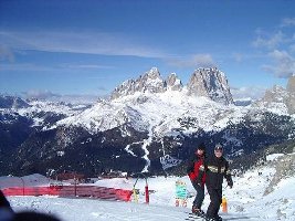 Blick vom Belvedere zum Col Rodella
