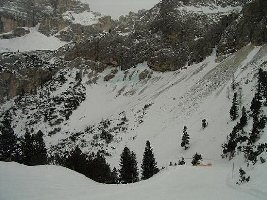 Piste im mittleren Teil