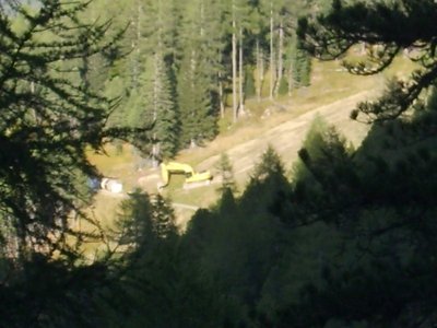 Arbeiten auf der Zirbenwaldabfahrt