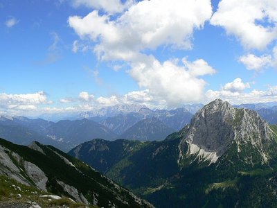 Blick Richtung Osten von der Großen Schlicke (2060m)