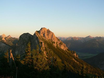Aggenstein (1987m) im Abendrot