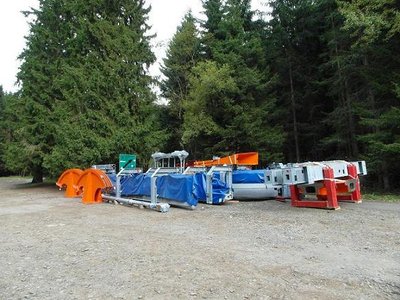 Teile für Talstation