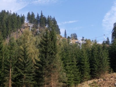 Der kuppelbare vierer von Pstruzi im Gipfelbereich