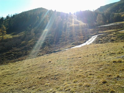 noch zu planierendes Teilstück für die Funslope