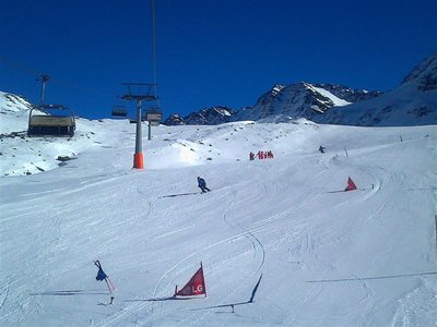 gemeinsamer letzter Abschnitt der Madritsch-Pisten